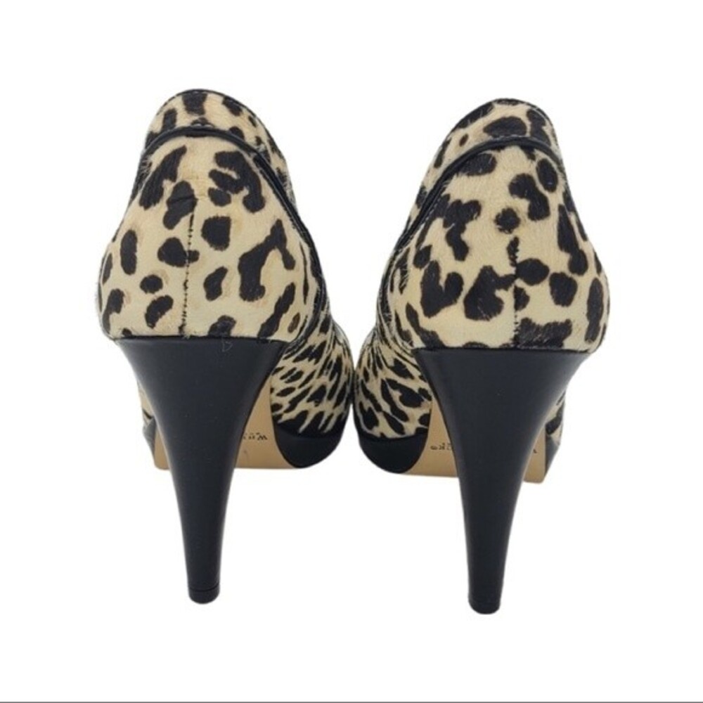 White House Black Market Leopard Print Heels - Chic Statement Pump - Picture 6 of 7
